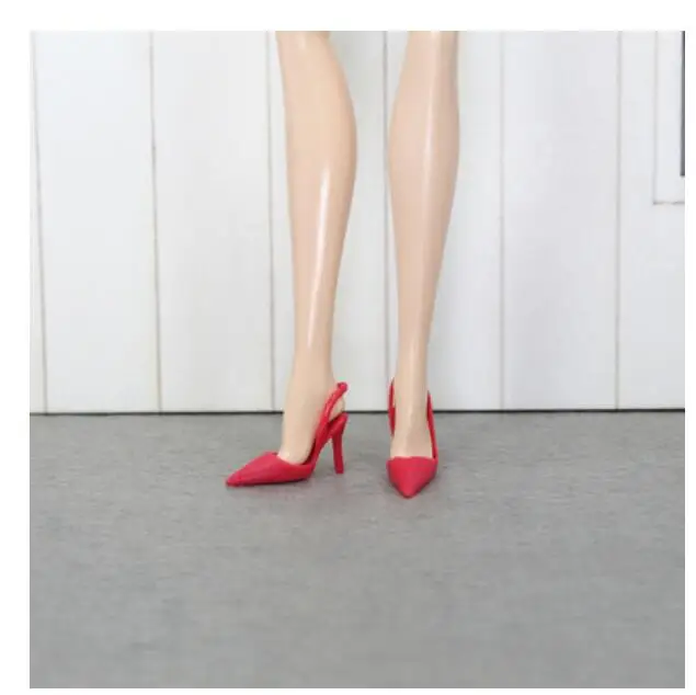 В кукольном стиле; красивая модная обувь красного, розового цвета, большие размеры, высокая обувь на каблуке для сбора куклы BB BBI989