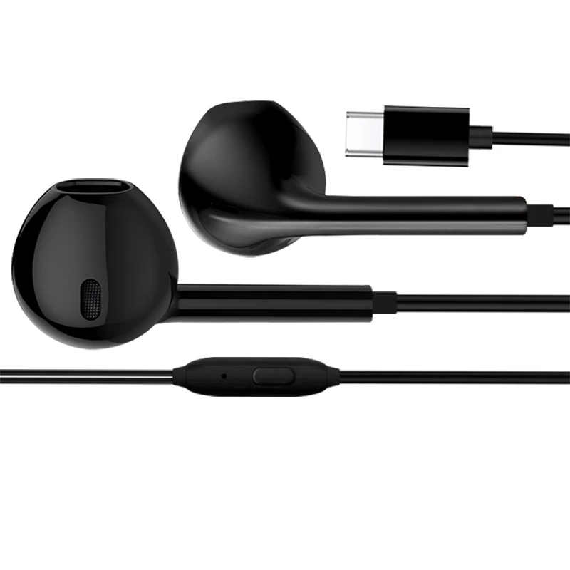 USB نوع C سماعات السلكية سماعة مع التحكم مربع ميكروفون نوع C سماعات الأذن ل LeEco لو 2 ل Xiaomi Mi5