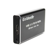 Goldenfir высокоскоростной портативный mSATA USB 3.0 HDD чехол жесткий диск корпус внешний жесткий диск Box Поддержка MSATA