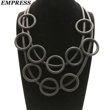 Императрица DIY ювелирные изделия женские притязания Гламурное ручное многослойное винтажное мягкое пенопластовое алюминиевое ожерелье-это ожерелье