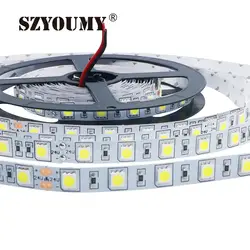 SZYOUMY DC24V светодиодные ленты 5050 SMD 5 м 300led 60led/м белый/теплый белый/холодный белый гибкая светодиодная лента не обладает водонепроницаемостью