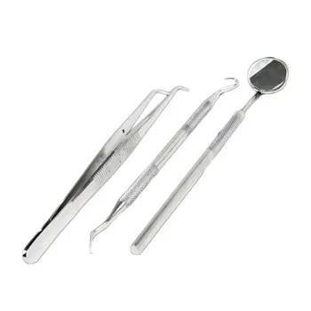 

3PCS/Set Stainless Steel Clean Tooth Tools Dental Care Oral Hygiene Care Teeth Whitening Cleaning Kit HB0068