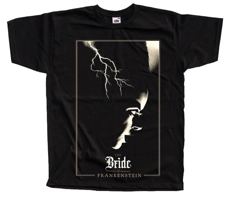 

The Bride Of Frankenstein Movie Mens Funny T Shirts Japanese Streetwear Tshirts Sexy Girl T-Shirt Custom T-Shirts Men Tops