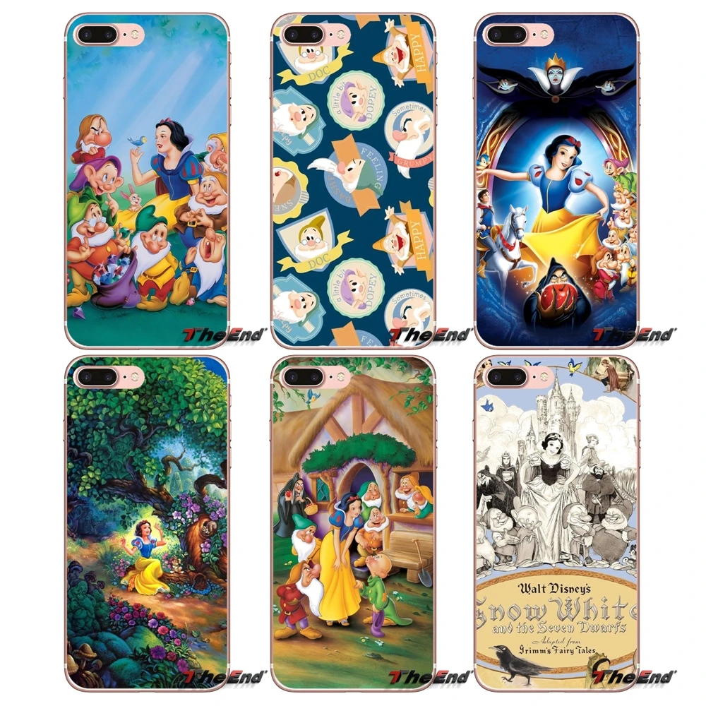 

SNOW WHITE and the SEVEN DWARF's Soft Case For iPhone X 4 4S 5 5S 5C SE 6 6S 7 8 Plus Samsung Galaxy J1 J3 J5 J7 A3 A5 2016 2017