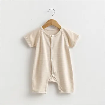 

Baby clothing 2018 Newborn baby Rompers Short-Sleeved Closed Infant Jumpsuit Cotton Summer boys Girls Romper children clothes