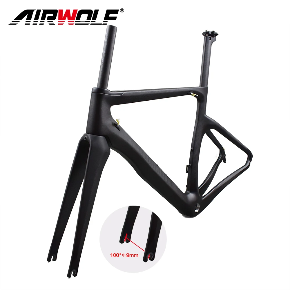 Discount 2018 carbon frame full carbon road bike frame include fork headset clamp seatpost Carbon bicycle Frameset with BSA bike frame 5