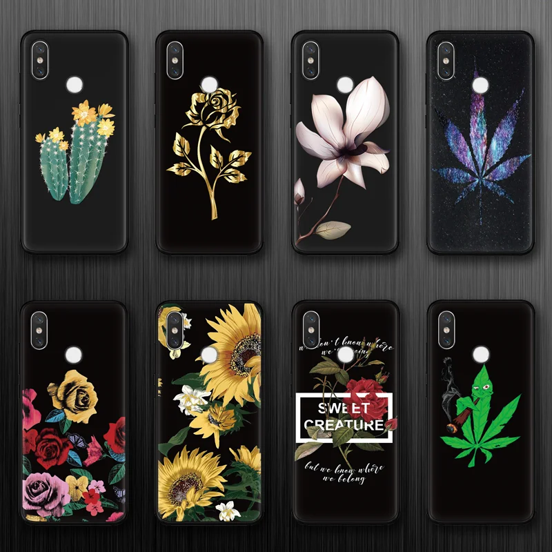 

For TPU Xiaomi Redmi Note 6 5 Pro 3 6A 4X 3 4A 5A 5 Plus Global 4X 5A flower Cover For iPhone 7 Plus XS Max XR X 5 SE 6 8 7 Case