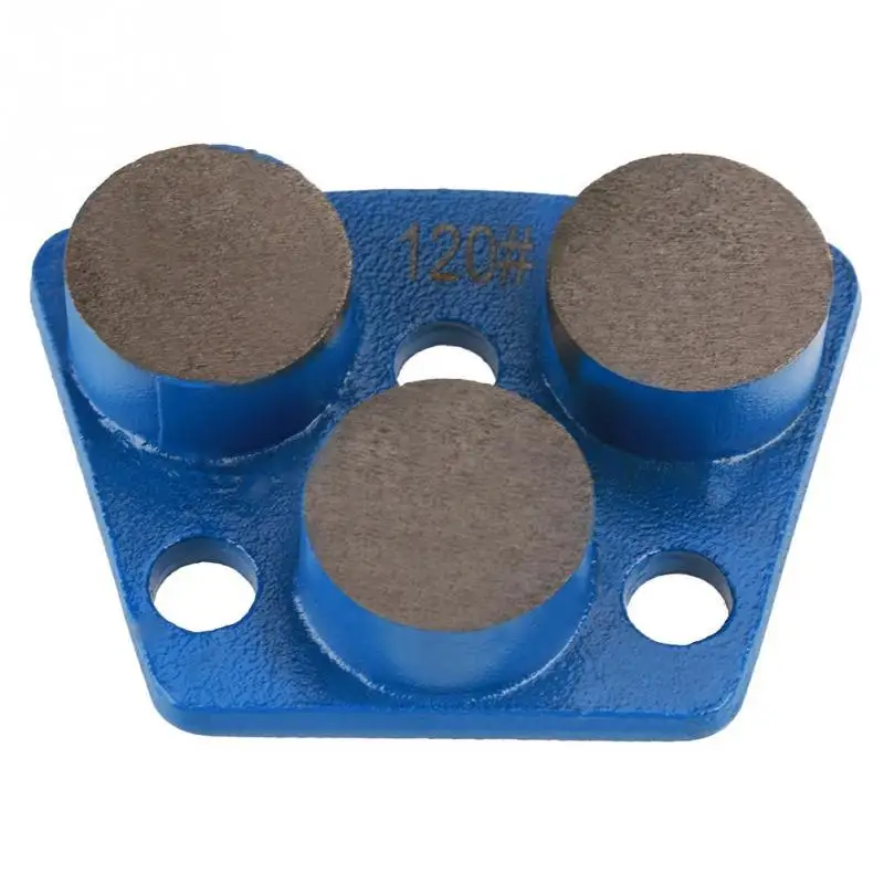 

Trapezoid Diamond Concrete Grinding Disc Pad Tools for Grinder Grit 120/ 3 Holes 3 Round Teeth