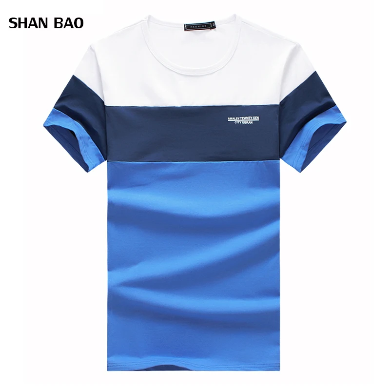 Summer Mens T Shirts 2018 New Fashion Striped Shirt Slim Fit Short Sleeve Tee Homme Casual Top 5XL | Мужская одежда