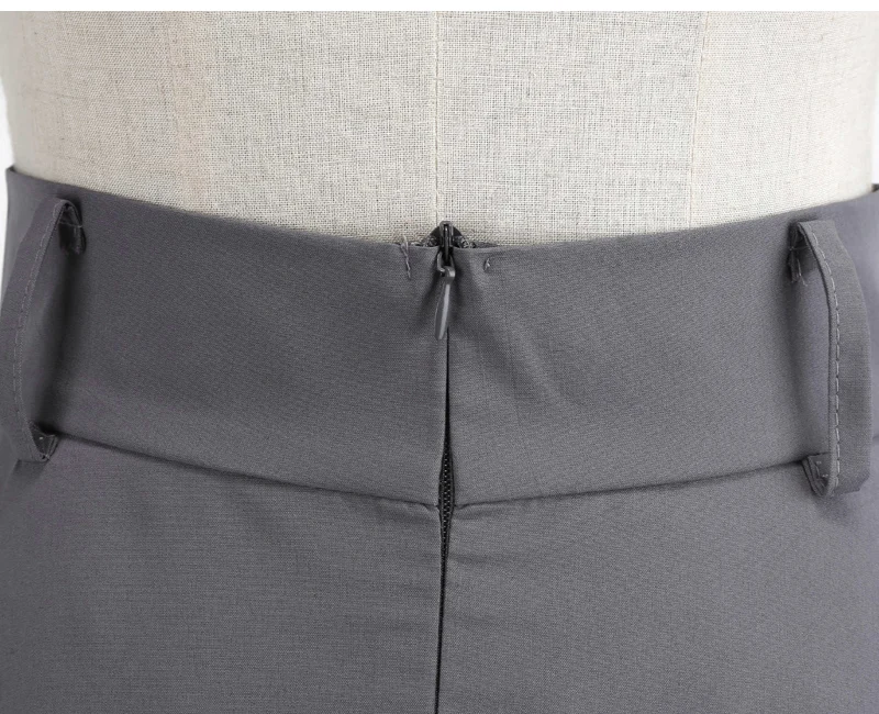 Tonval серая Повседневная элегантная юбка-трапеция с бантом спереди на молнии сзади с поясом, юбки для школьниц, женская летняя юбка средней длины