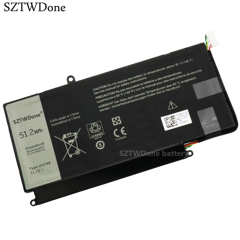 SZTWDone VH748 Аккумулятор для ноутбука DELL Vostro 5460 5470 5560 14 5480 для Inspiron 14 5439 V5460D-1308 V5460D-1318 5470D-1328