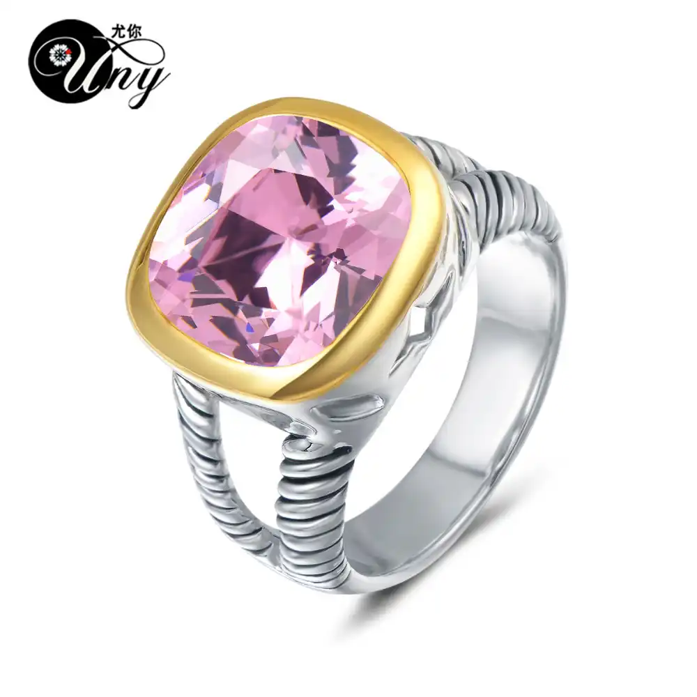 UNY Ring Twisted Cable Wire Designer Inspired Fashion Brand David Vintage Love Antique Women Jewelry Gift