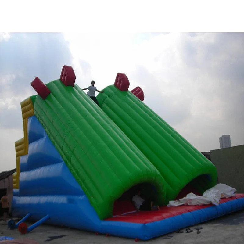 Commercial super large PVC good quality inflatable double lane slide inflatable slide for entertainment