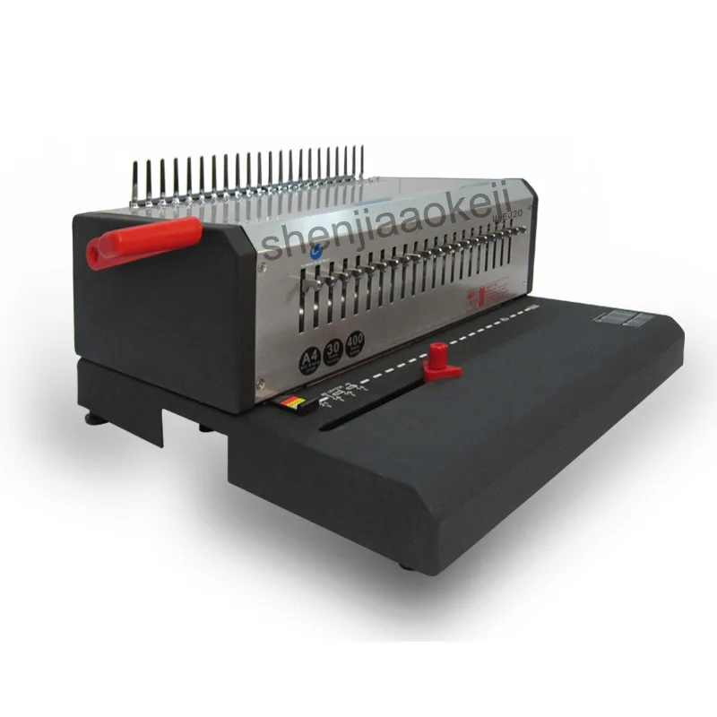 الكهربائية ماكينة تجليد ماكينة تسريح الشعر U-S98 المطاط مشبك حلقي بار ثنائي استخدام ماكينة تجليد مشط كتاب ماكينة تجليد