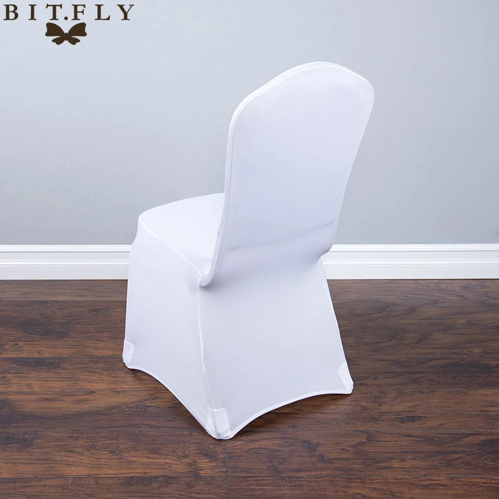 Белые чехлы на стулья из спандекса, высококачественные чехлы на стулья из лайкры для свадьбы или вечерние, товары для дома и мероприятий