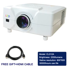 High quality ! USB projector in high definition images to a screen size between 50-120 inch