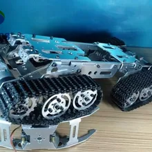 Официальный ismaring металлический 4WD вождения амортизация Преодоление препятствий робот бак шасси автомобиля Модель Гусеничный