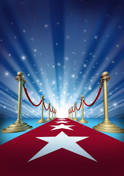 

HUAYI photography backdrop Hollywood Red Carpet Star Backdrop Art Fabric Photography Prop Studio Newborn Background D-1412