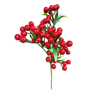 

Artificial Fruit 6Pcs Red Berry Ornament Simulation Food Model For Diy Crafts Photography Props Red