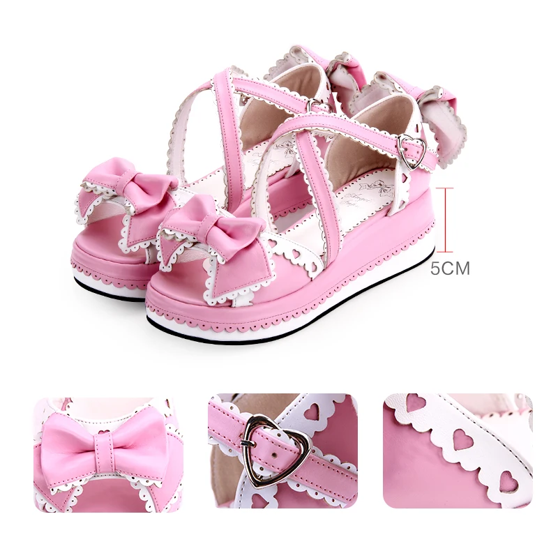 sandálias doces mulheres bonitas 35-46 lolita shoes tamanho 8459