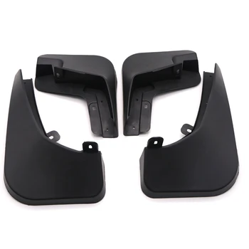 

4pcs Black Plastic Molded Splash Guards Mud Flaps Cover Accessiores For Renault Kadjar 2015 2016 2017 Car Styling