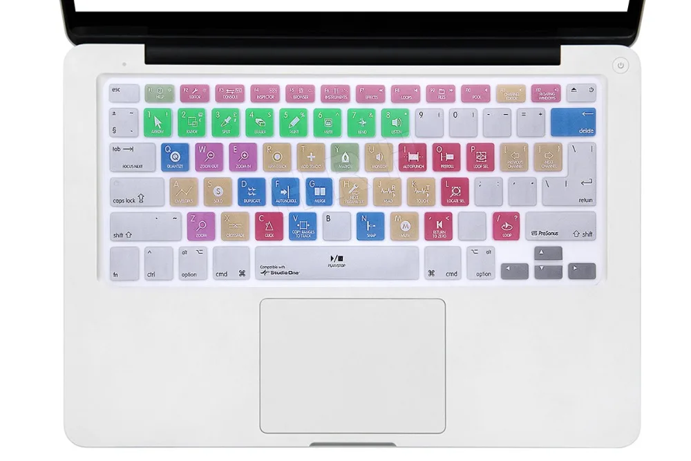 For A1278 Studio One Shortcut Hotkeys Keyboard Skin Cover For Macbook Pro  Air Retina 13