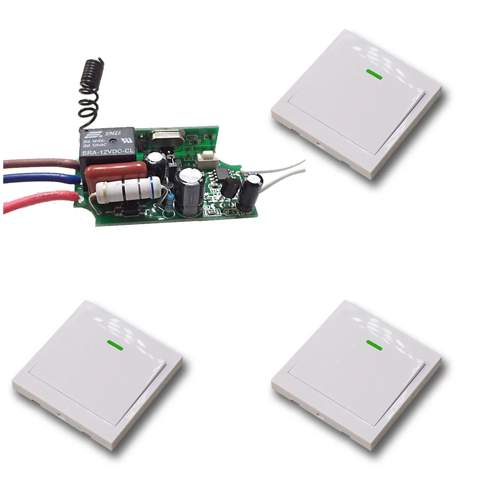 Cheap Price AC220V Wireless Remote Control Switch 1* Receiver+3* Wall