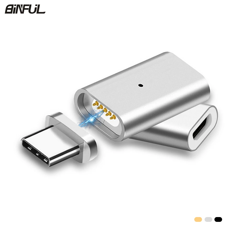 Магнитный адаптер Micro USB к Type C конвертер для Samsung Galaxy Note 8 A5/A7/A3 2017 S9/Plus зарядный