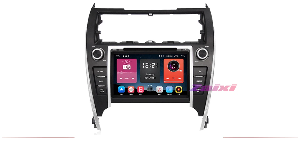 ZaiXi For Toyota Camry XV50 2012-2017 Android 2 Din Car Multimedia Video Player GPS Car Radio Auto Radio Stereo Audio Bluetooth 7