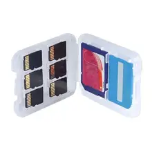 Топ Многофункциональный Прозрачный Micro SD TF SDHC MSPD коробка для хранения карт памяти держатель чехол