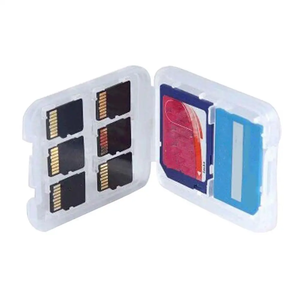 

Top Multifunctional Clear Micro SD TF SDHC MSPD Memory Card Storage Box Holder Case