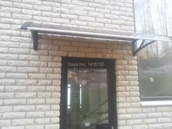 

DS100150-A,100x150cm,outdoor aluminum bracket with polycarbonate panel door awning,simply to install door awning