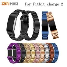 ZENHEO ремешок для часов FitBit Charge 2 Смарт часы ремешок браслет из нержавеющей стали сменный ремешок для наручных часов браслет для женщин/мужчин