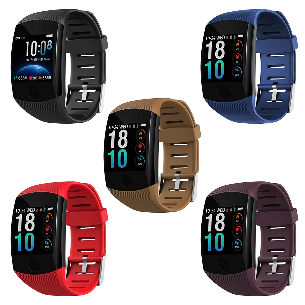 

Q11 Smart Watch Waterproof Fitness Bracelet Big Touch Screen Message remind Heart Rate Time Smartband Activity Tracker Wristband