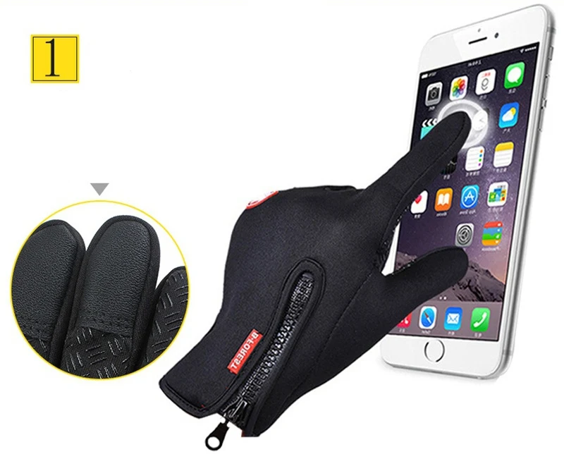 Luvas de pesca dedo cheio neoprene couro