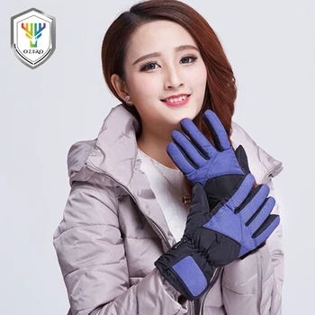 

OZERO Winter Outdoor Ski Sport Mountain Skiing Gloves Waterproof Warm Snowboard Below Zero Cycling Gloves For Men Women 9001