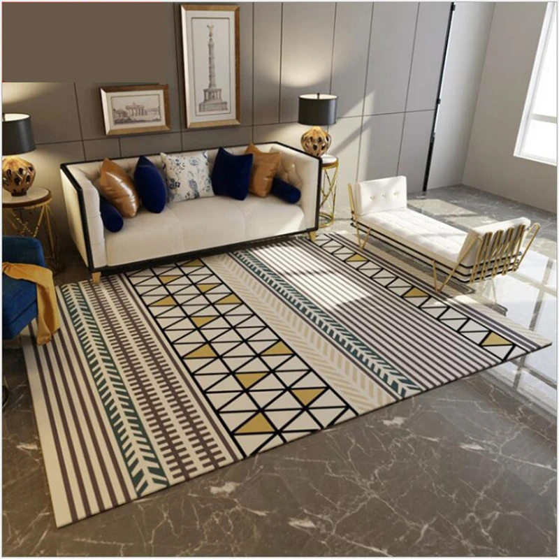 AOVOLL, скандинавский стиль, клетчатый ковер, диван, журнальный столик, коврики для двери, ковер, для спальни, модное декоративное Скандинавское украшение, для дома, для ребенка