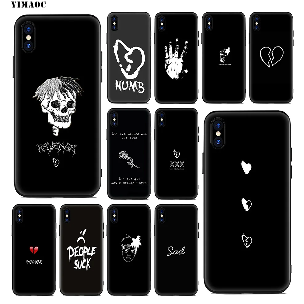 

YIMAOC Xxxtentacion See you Soft Silicone Case for iPhone Xr Xs Max X or 10 8 7 6 6S Plus 5 5S SE