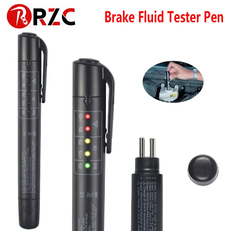 

ZOLIZDA Brake Fluid Tester Car Brake Liquid Digital Tester Auto Automotive Testing Tool Accurate Oil Quality Universal Vehicle