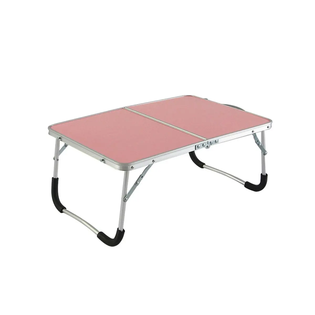 Портативное складное из алюминиевого сплава, стол для ноутбука, диван-кровать, офисный стол для ноутбука, компьютер, ноутбук, студенческий стол для спальни, 3 цвета - Цвет: Pink