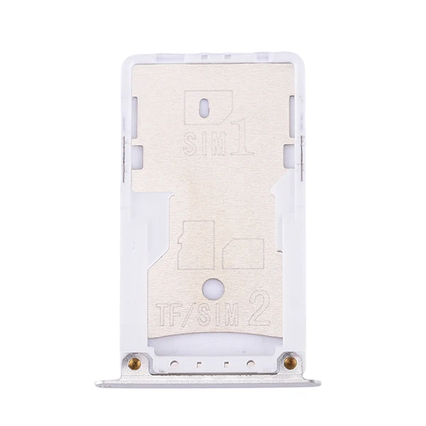 IPartsBuy SIM& SIM/TF карта лоток для Xiaomi Redmi 4x - Цвет: Серебристый