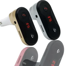 

10pcs Wireless FM Transmitter Modulator Bluetooth Car Kit G7 Charger upgrade to C8 AUX Hands Free Music Mini MP3 Player