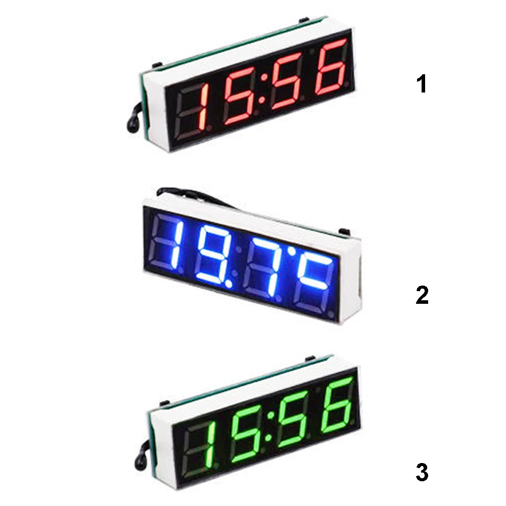 3-in-1 car digital tube LED voltmeter thermometer time car watch clock electronic clock DC3.8-30V car electronic clock car inter 3-in-1 car digital tube LED voltmeter thermometer time car watch clock electronic clock DC3.8-30V car electronic clock car inter