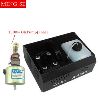 

2018 new RBG 3in1 Led fog machine remote control 1500W smoke machine professional DJ lighting equipment light effects