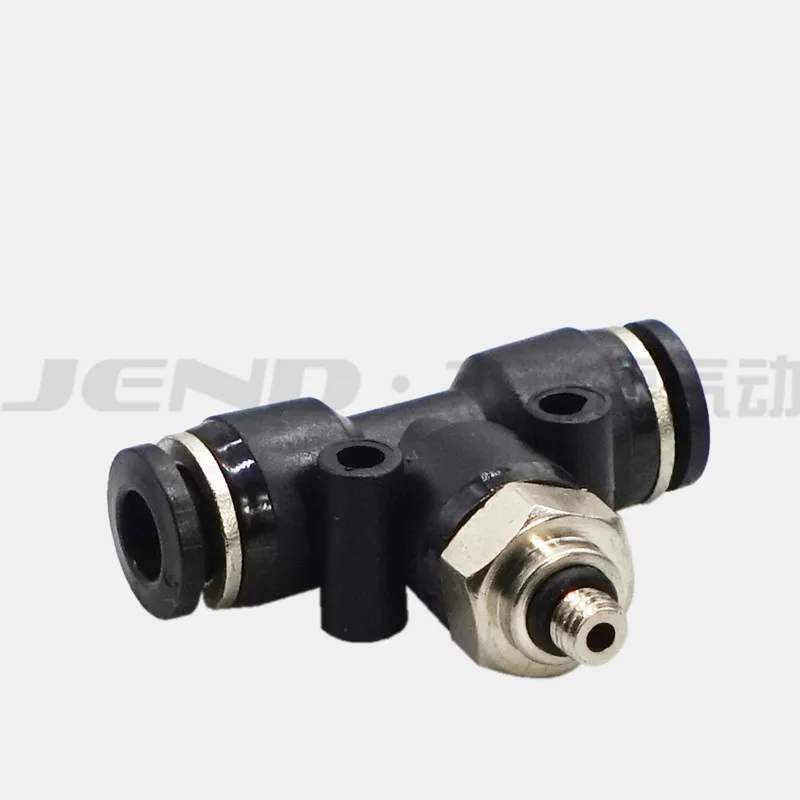 Three-way threaded quick Pneumatic connector PB4-01 4mm to 1/8&quotBSPPP tee fitting push in joint | Обустройство дома