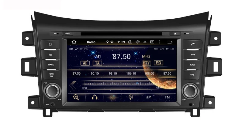 Cheap Octa Core Android 9.0 Car DVD Multimedia for nissan NAVARA NP1890 2014-2017 car audio player with gps navigation built in wifi 7