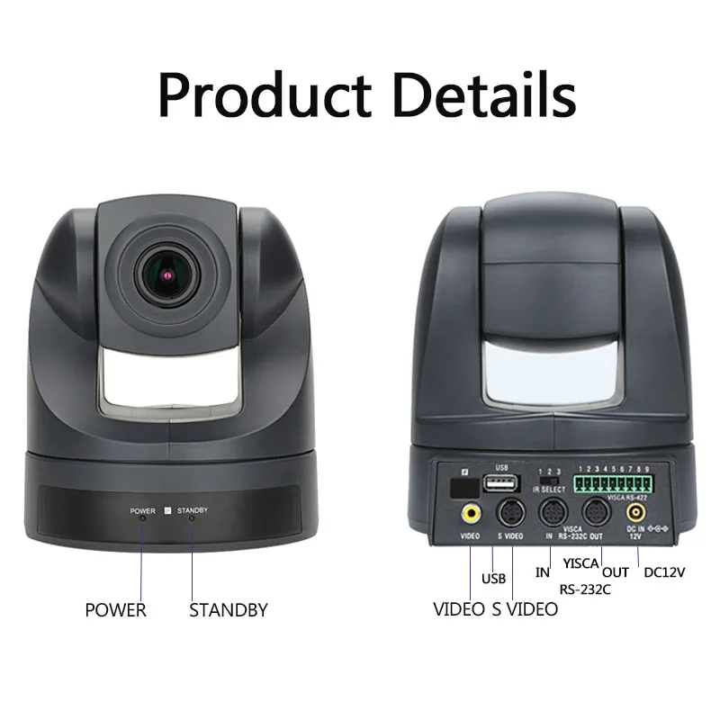 Веб камера Tenveo V65U с зумом 18X для видеоконференции 1/3 &quotдля SONY Exview имеет CCDII и USB AV S