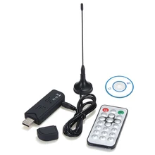 Мини цифровой DVB-T USB 2,0 с FM и цифровым Радиовещанием радио тюнер HD ТВ-приемник палка превращает компьютер ПК в цифровое тв