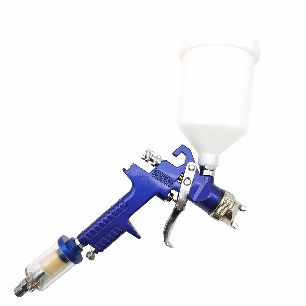 

Pressure H-827 Manual Spray Gun 1.4mm/1.7 Nozzle 600ml Spray Cup Filter Oil Water Separator Furniture Car Spray Paint