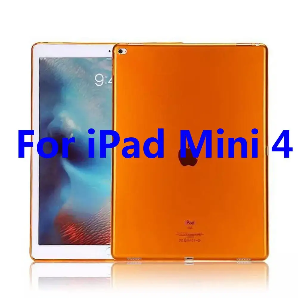 Для Apple iPad Mini 1 2 3 4 чехол TPU Мягкий Прозрачный бампер чехол для iPad Mini 7," ультра тонкий прозрачный силиконовый чехол A1550 - Цвет: For iPad Mini 4